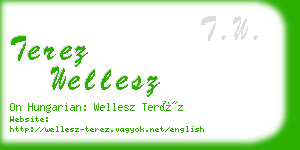 terez wellesz business card